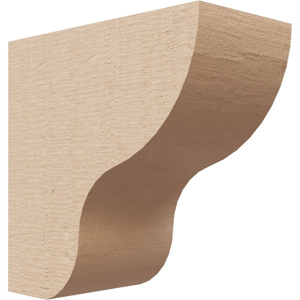 Ekena Millwork 3"W x 6"D x 6"H Classic Greensboro Rough Cedar Woodgrain TimberThane Corbel, Primed Tan CORUR03X06X06GRNRCPR - main